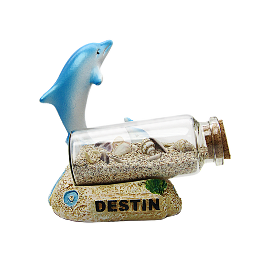 FIG5010 DESTIN DOLPHIN SAND FIGURINE