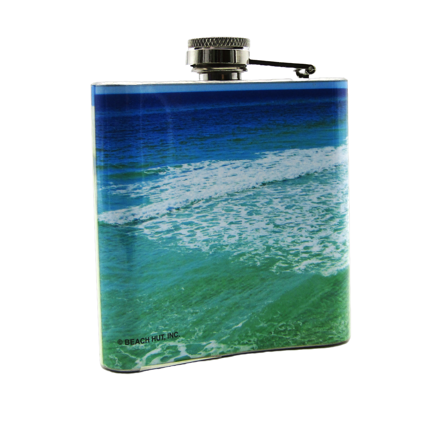 HF3507 HIP FLASK DESTIN LETTERS