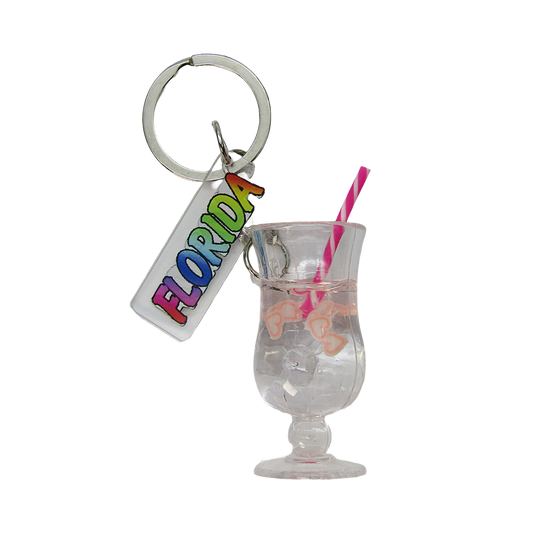 MK1102 FLORIDA DANGLE CLEAR CUP PINK FLOATING HEARTS