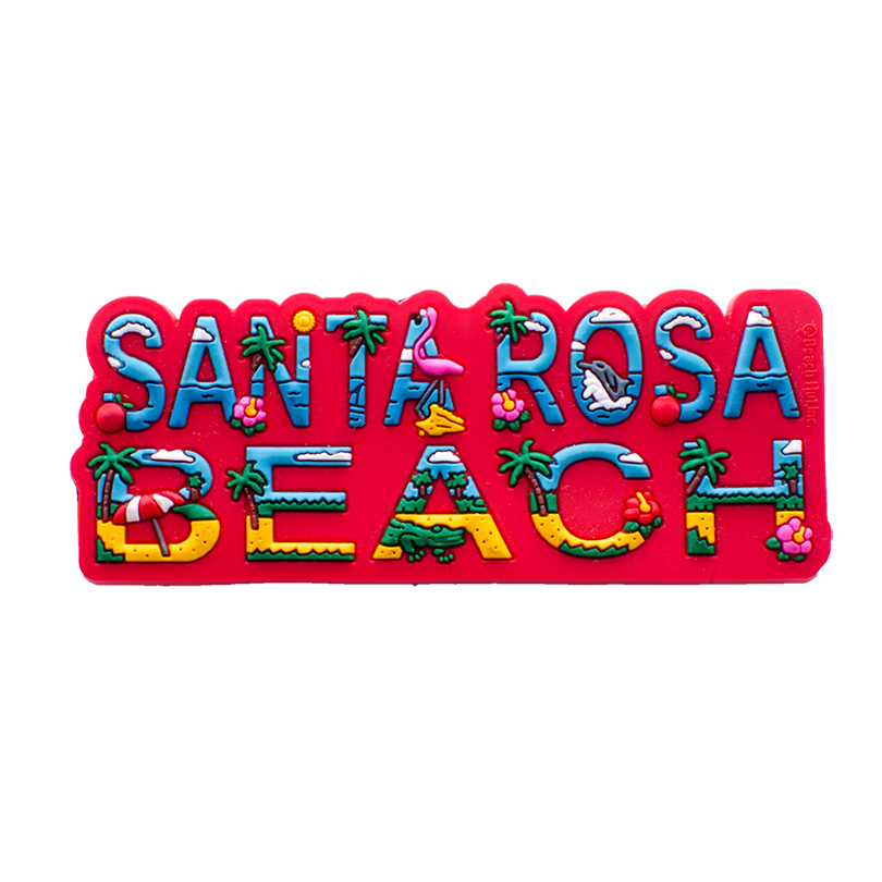 RM0151 SANTA ROSA BEACH LETTERS RED