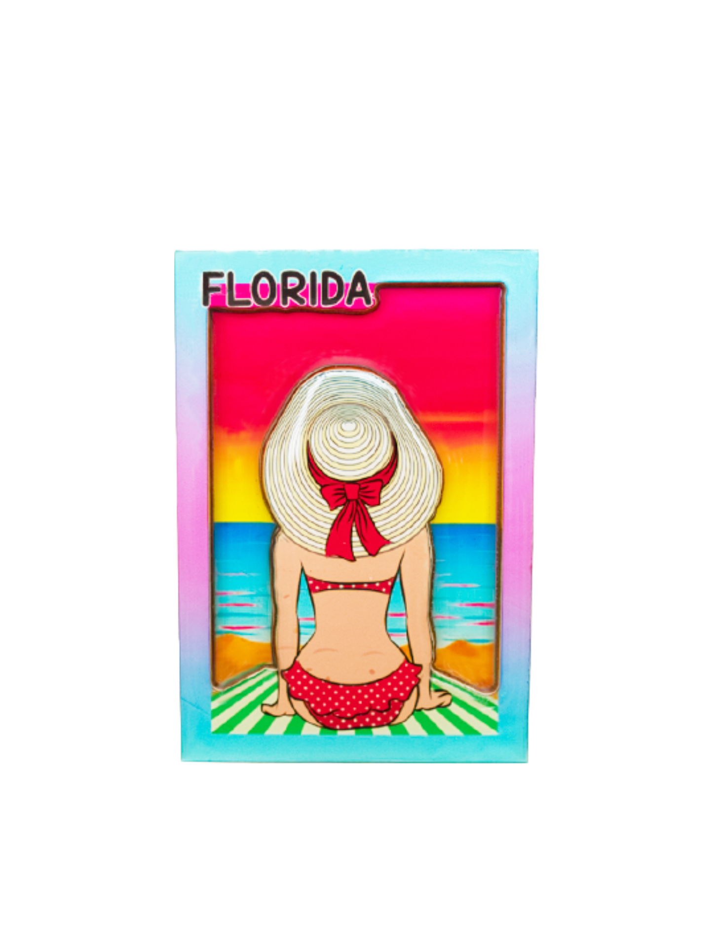 3DM1102 FLORIDA GIRL IN BIKINI W-HAT