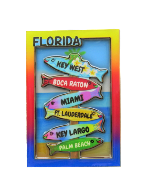 3DM1105S FLORIDA MIAMI FISH DESIGN