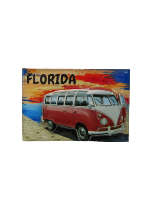 3DM1112 FLORIDA VAN AT BEACH