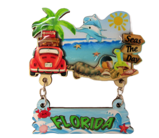 3DM1117 FLORIDA HANGING DOLPHIN