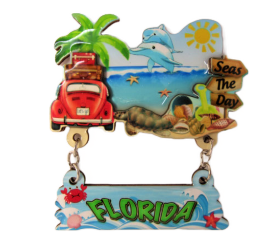 3DM1117 FLORIDA HANGING DOLPHIN