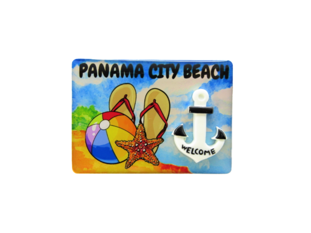 3DM1402 PANAMA CITY BEACH 3D ANCHOR MAGNET