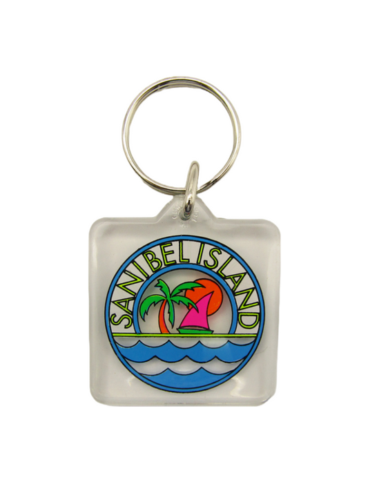 AK0096 SANIBEL ISLAND NEON SAILBOAT