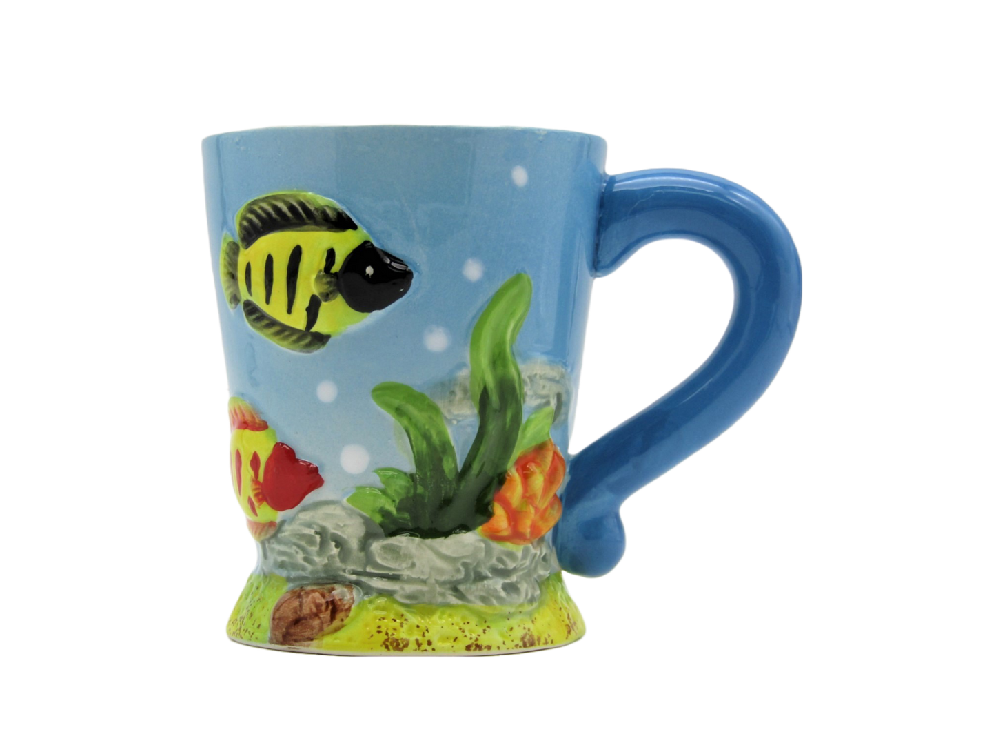 BM3506 PAD BEACH MUG BLUE FISH