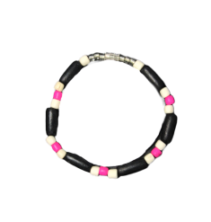 BR0006 BRACELET PINK MULTI BEAD
