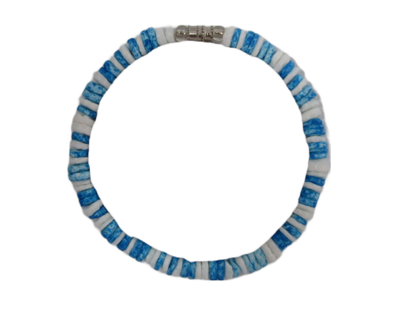 BR0017 BRACELET BLUE/WHITE CLAM