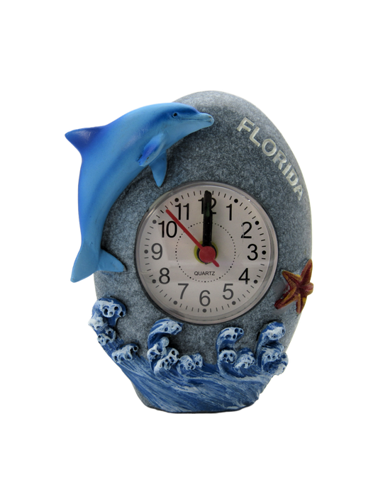 CL6501 FLORIDA CLOCK DOLPHIN