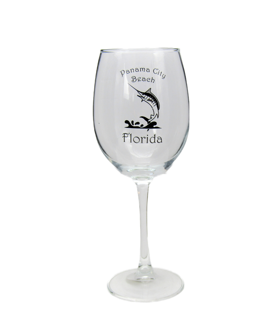 DG0010 PANAMA CITY BEACH MARLIN STEM GLASS
