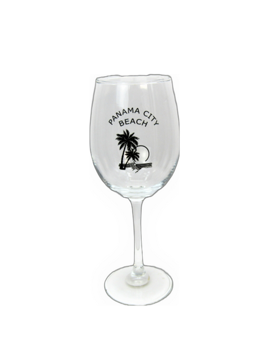 DG0020 PANAMA CITY BEACH PALM STEM GLASS