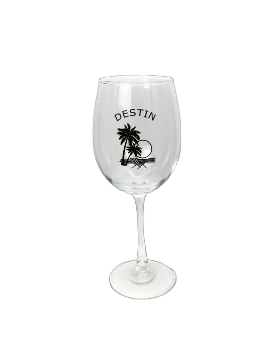 DG0021 DESTIN PALM STEM GLASS