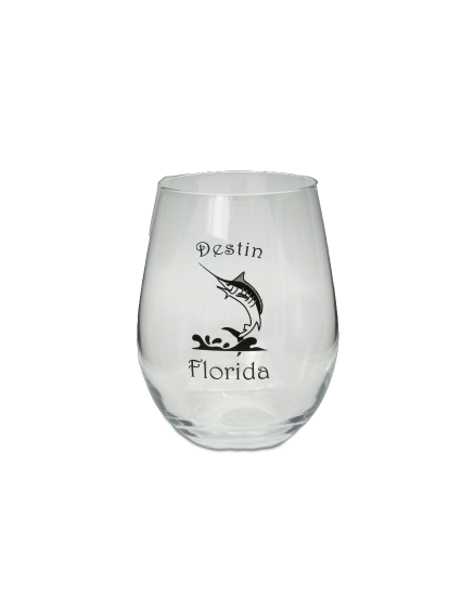 DG0041 DESTIN MARLIN ROUND GLASS