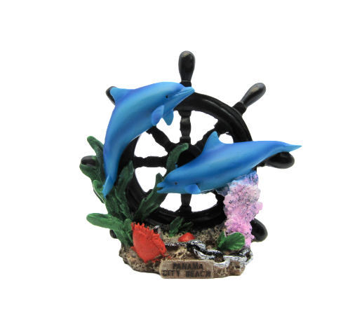 FIG1204 PANAMA CITY BEACH SHIP WHEEL