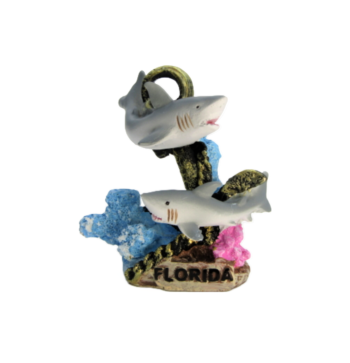 FIG5023 FLORIDA SHARK ANCHOR FIGURINE