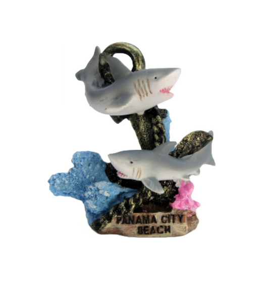 FIG5025 PANAMA CITY BEACH SHARK ANCHOR FIGURINE