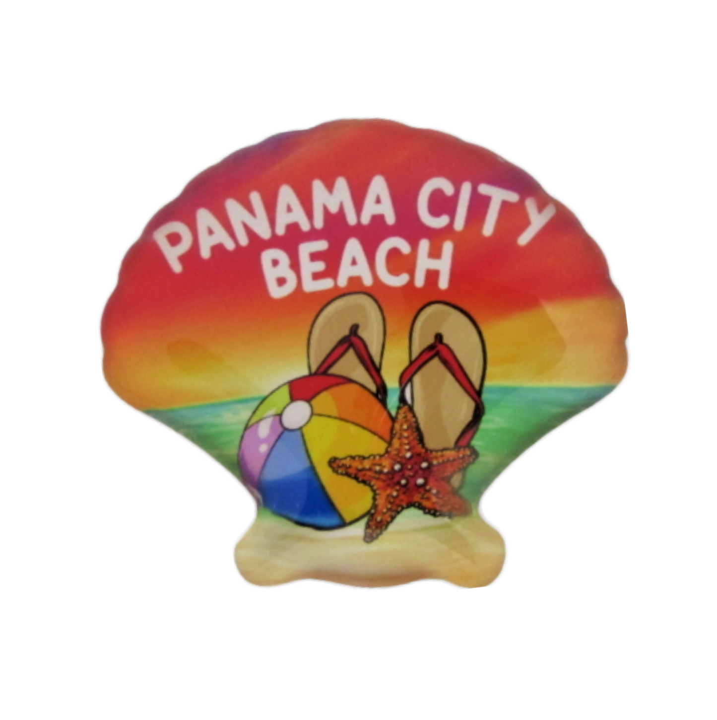 GM0401 PANAMA CITY BEACH SHELL FLIP FLOPS