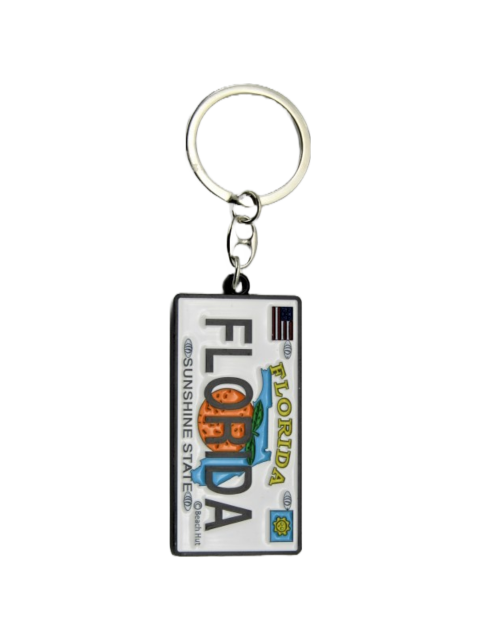 MK1120 FLORIDA LICENSE PLATE METAL KEYCHAIN