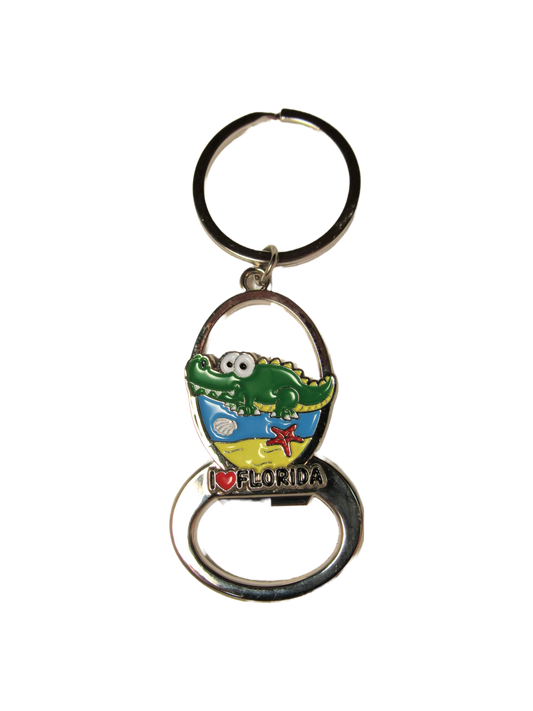 MK1138 FLORIDA ALLIGATOR I LOVE BOTTLE OPENER