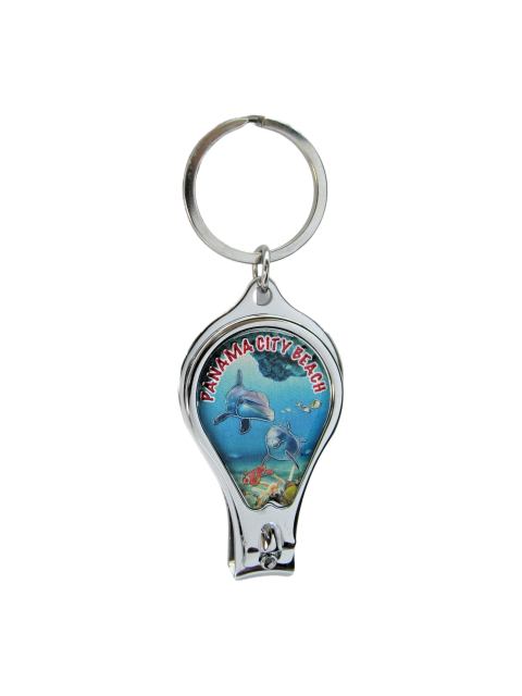 MK1413 PANAMA CITY BEACH NAIL CUTTER DOLPHINS