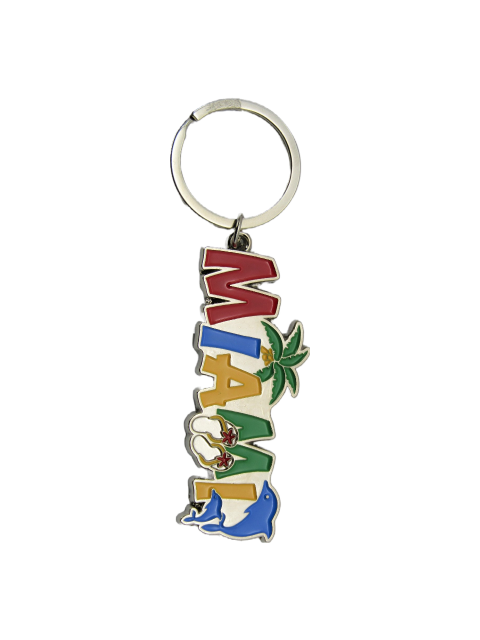 MK1501 MIAMI METAL KEYCHAIN