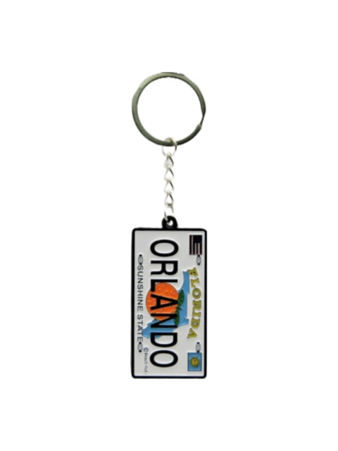 MK1602 ORLANDO LICENSE PLATE METAL KEYCHAIN