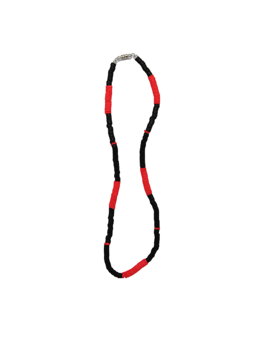 NK0006 NECKLACE BLACK/RED