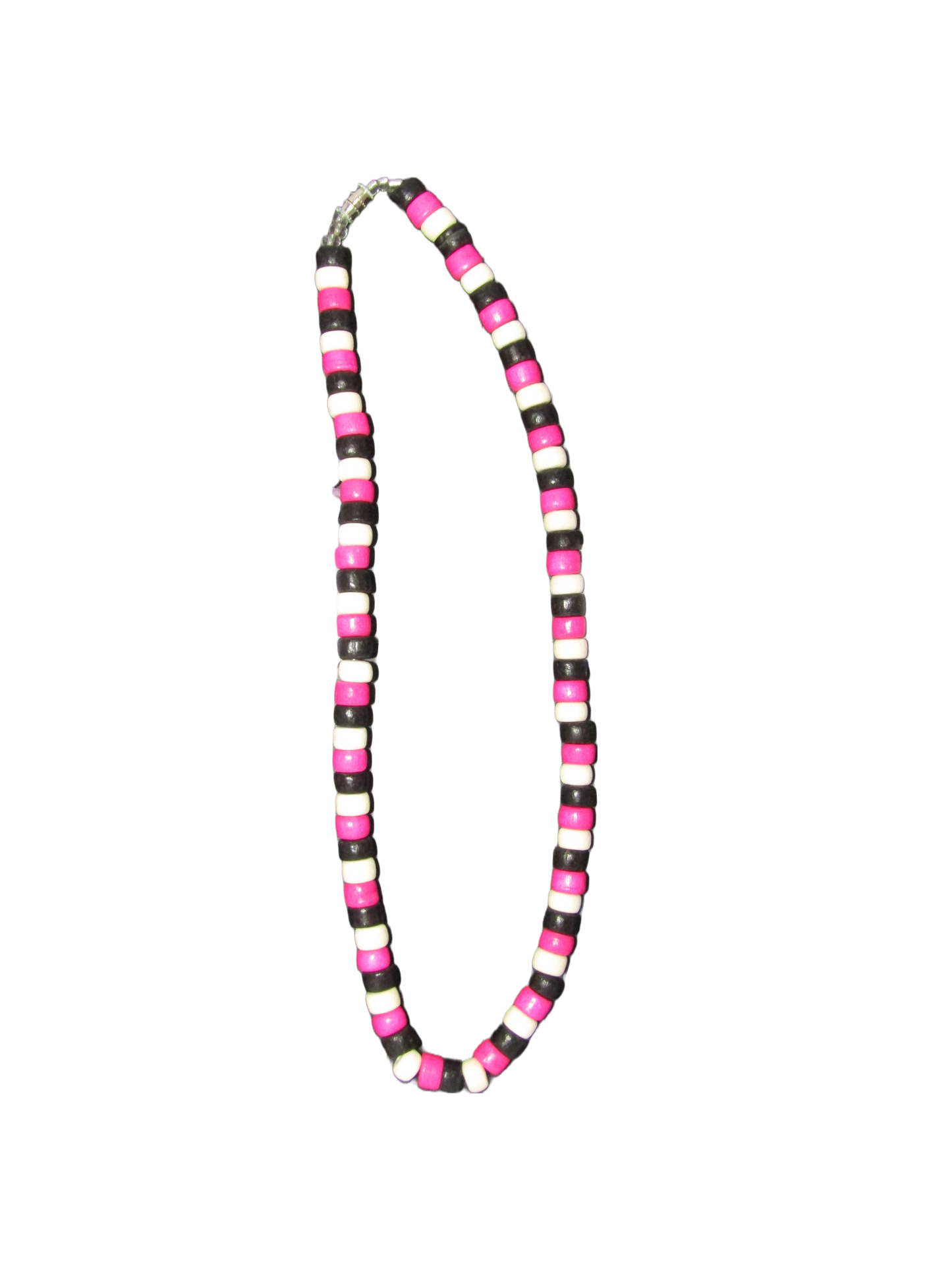 NK0008 NECKLACE BLACK/PINK/WHITE