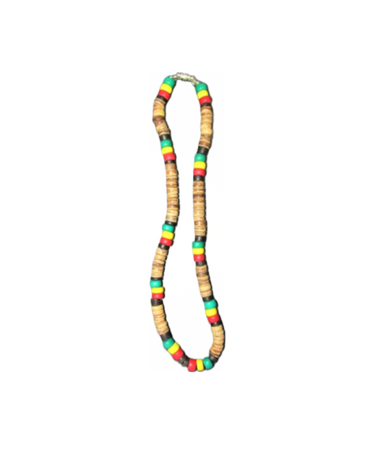 NK0015 NECKLACE GREEN/YELLOW/RED