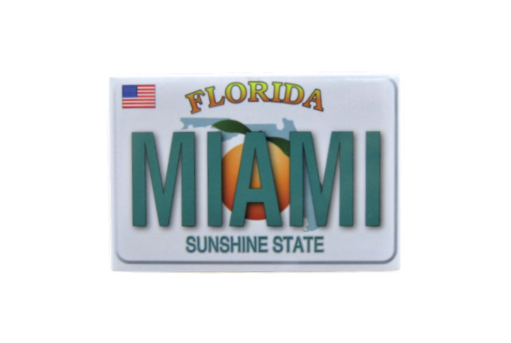 PM0183 MIAMI LICENSE PLATE