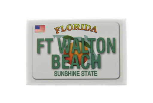 PM0329 FT. WALTON BEACH LICENSE PLATE