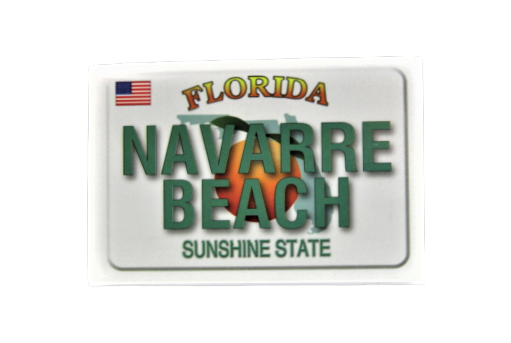 PM0339 NAVARRE BEACH LICENSE PLATE