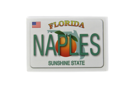 PM0380 NAPLES LICENSE PLATE