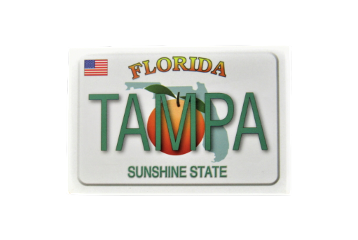 PM0382 TAMPA LICENSE PLATE