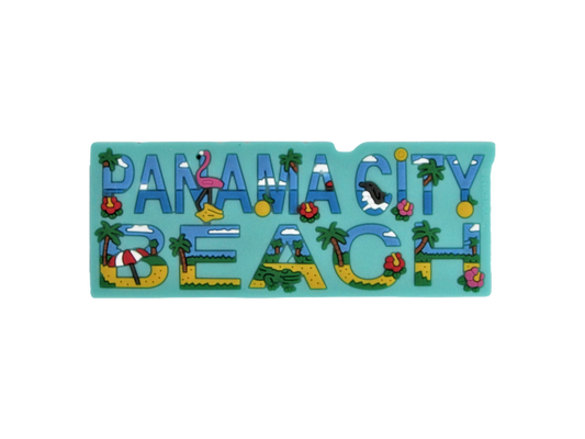 RM0141 PANAMA CITY BEACH LETTERS TEAL