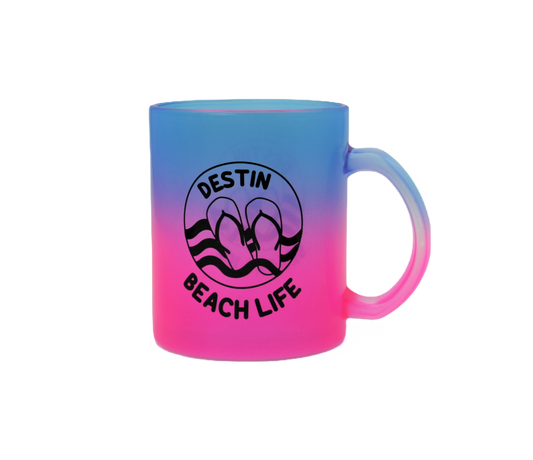 SM0034 DESTIN SANDALS GLASS MUG