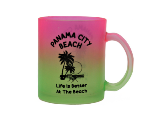 SM0037 PANAMA CITY BEACH BEACH GLASS MUG