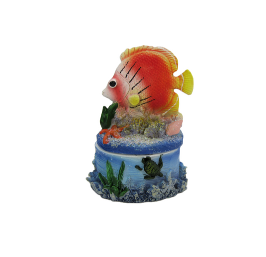 TB5501 PAD RED FISH TRINKET BOX