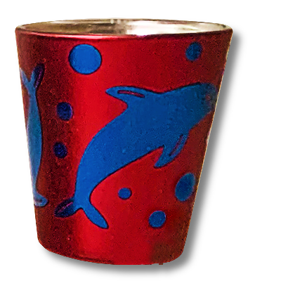 SG1048 DESTIN SHOT GLASS RED ASST.
