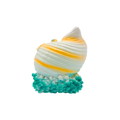 FIG5027 SHELL WITH TURTLE ORNAMENT