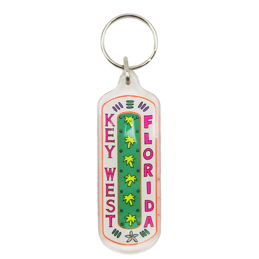 AK1111 KEY WEST KEYCHAIN  PINK