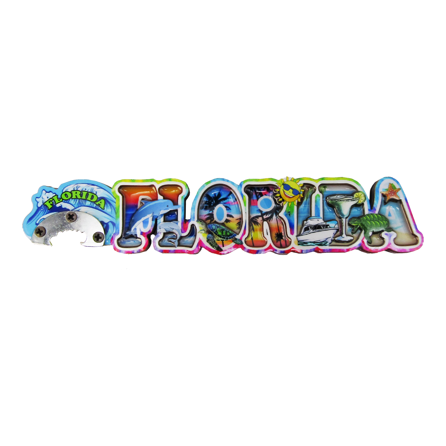 BM1104 MDF FLORIDA MAGNET BOTTLE OPENER