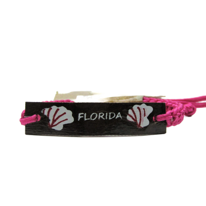 BR0021 BRACELET FLA PINK MACRAME