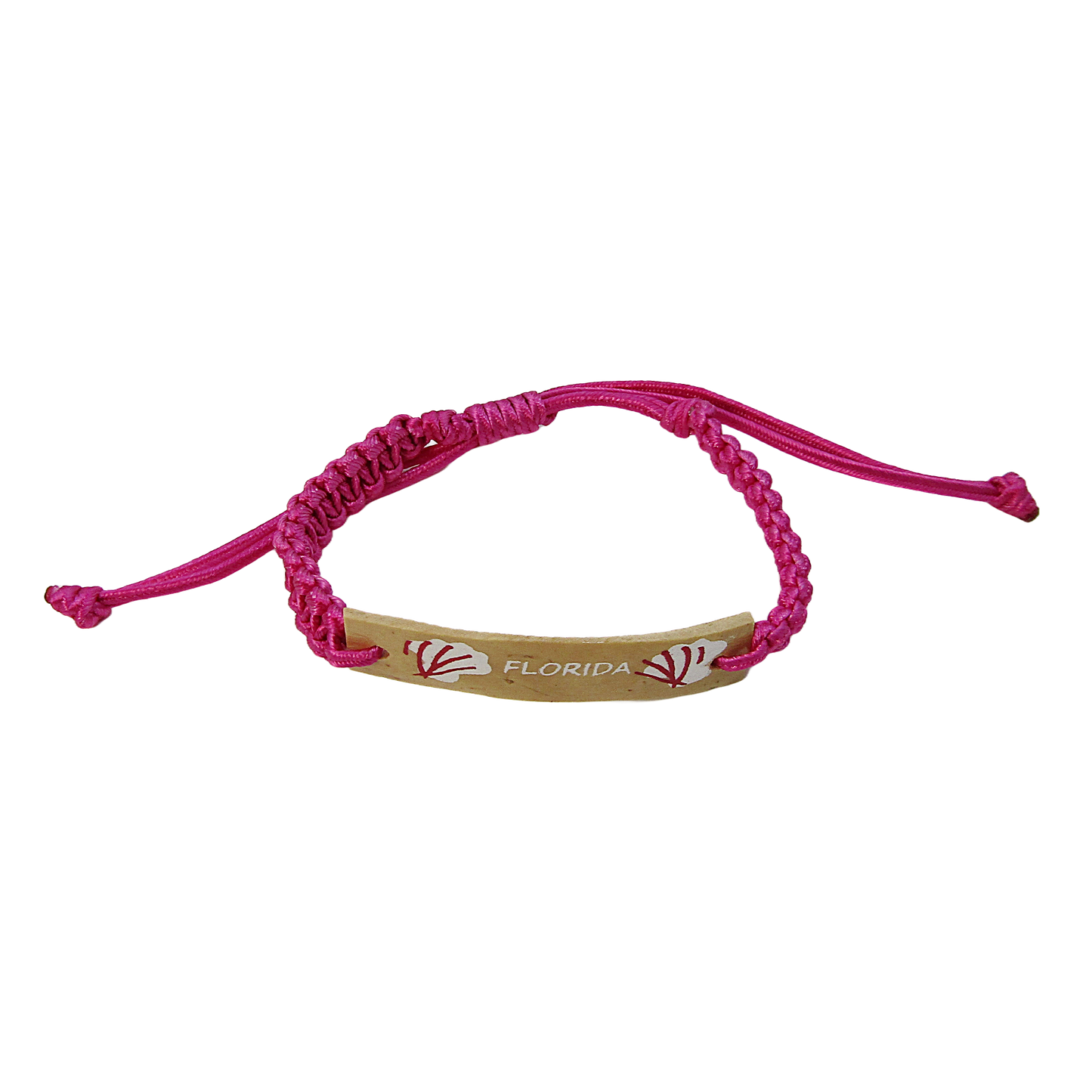 BR0021 BRACELET FLA PINK MACRAME