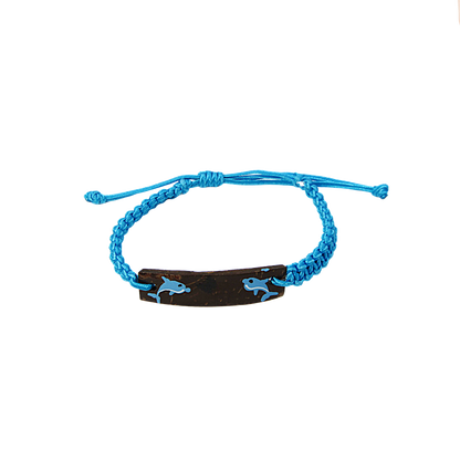 BR0102 BRACELET PAD BLUE MACRAME