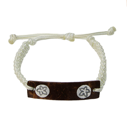 BR0103 BRACELET PAD WHITE MACRAME