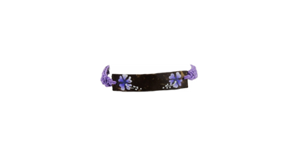 BR0104 BRACELET PAD PURPLE MACRAME