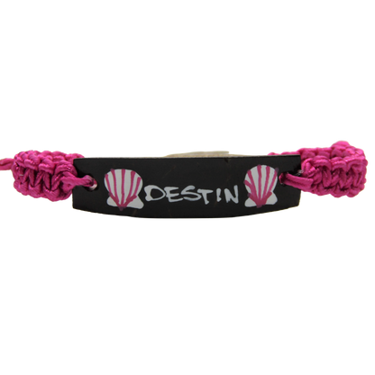 BR0201 BRACELET DESTIN PINK MACRAME
